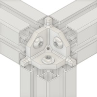 40-010-1 MODULAR SOLUTIONS CONNECTOR<br>3-WAY BODY CONNECTION ANGLE W/ HARDWARE